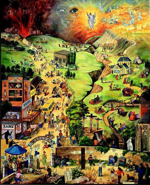 BROAD AND NARROW WAY - POSTER