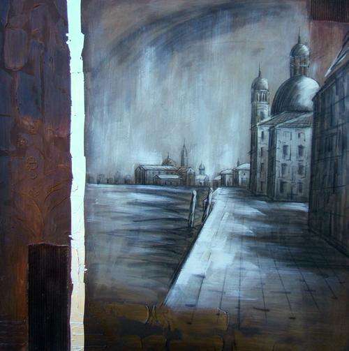 MASSIVE 120 X 120 CM, ORIGINAL OIL PAINTING, SIMONSROODT
