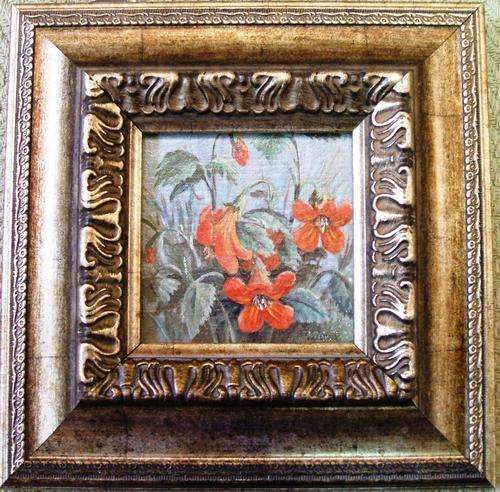 CRAZY R1 START, FRAMED M. CROSS ORIGINAL OIL PAINTING
