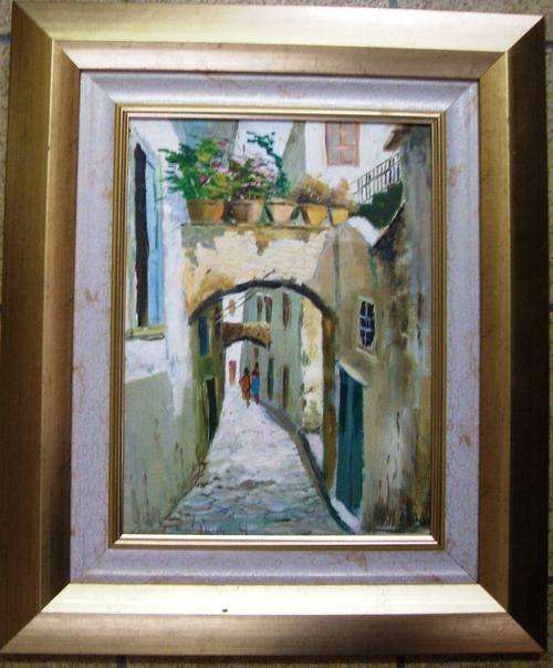 CRAZY R1 START, OIL ON CANVAS BOARD, STREETS OF ITALY
