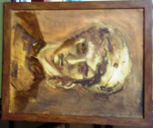 ORIGINAL FRAMED ACRYLIC ON BOARD CANVAS, JENNY