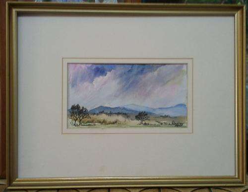 FRAMED ORIGINAL WATER COLOUR (LANDSCAPE) BY MIKE LINDLEY