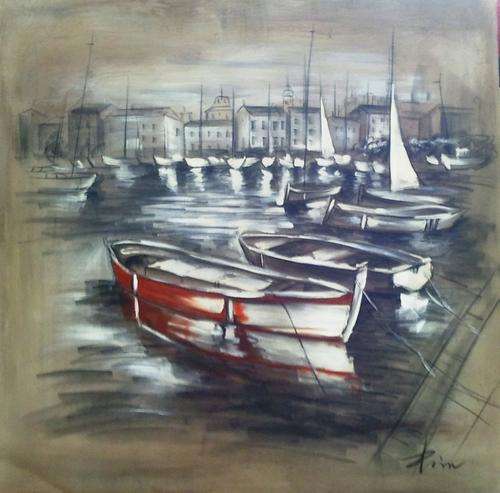 MASSIVE R1 START, ORIGINAL OIL ON STRETCHED CANVAS, MICHAELS BAY SIGNED BY ARTIST