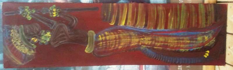 UNFRAMED ORIGINAL PAINTING BY RONNIE OERSON (STIRR IT UP)