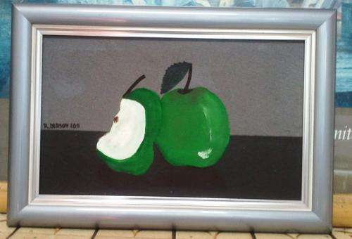 FRAMED ORIGINAL PAINTING BY RONNIE OERSON (ONE AND A HALF)