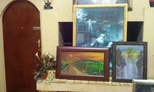 MIKE TALJAARD VINEYARD PAARL OIL PAINTING