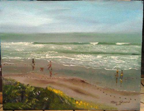 MIKE TALJAARD ORIGINAL OIL PAINTING ON BOARD CANVAS (WILDERNESS BEACH 6)