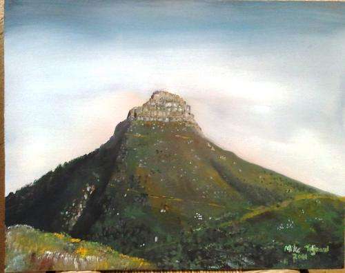MIKE TALJAARD ORIGINAL OIL PAINTING ON BOARD CANVAS (LIONS HEAD, CAPE TOWN)