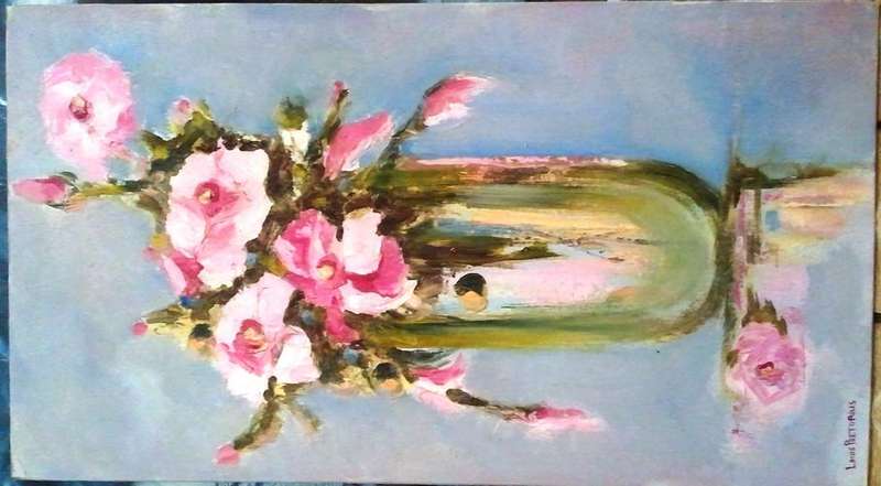 ORIGINAL OIL ON BOARD CANVAS  (STILL LIFE) SIGNED BY ARTIST LOUIS PRETOTIUS