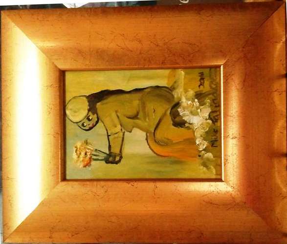 FRAMED MIKE TALJAARD ORIGINAL OIL PAINTING ON BOARD CANVAS (DONT HESITATE)