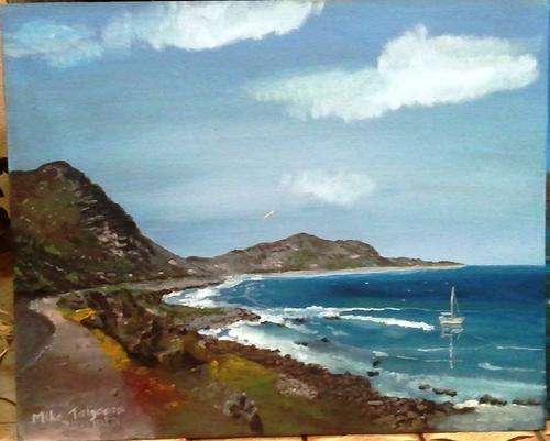 MIKE TALJAARD ORIGINAL OIL PAINTING ON BOARD CANVAS (CAPE POINT AREA)
