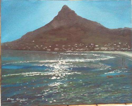 MIKE TALJAARD ORIGINAL OIL PAINTING ON BOARD CANVAS (CAMPS BAY)