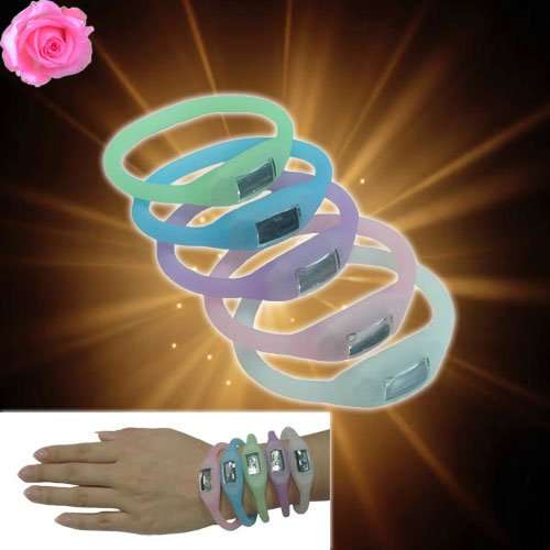 Silicone Minus ION Sports fluorescence Wristwatch Bracelet with luminous in the darkness