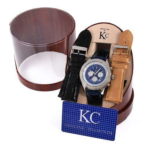 ***R15000*** KC TECHNO COM Brand New Gentlemens Chronograph Date Watch With Genuine Diamonds