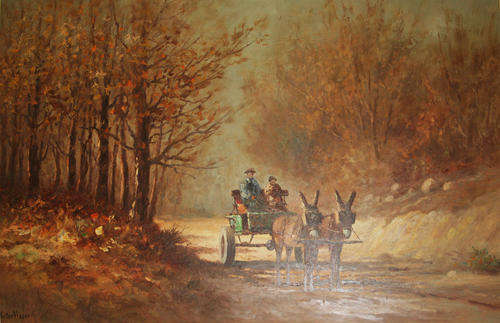 VICTOR VISSER - DONKEY CART PAINTING
