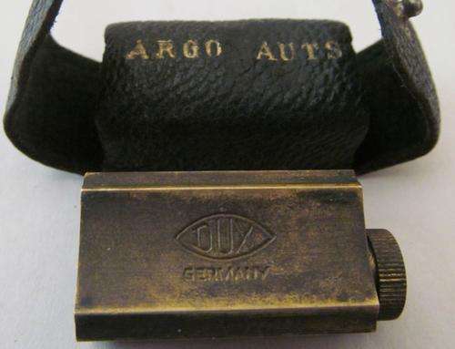 Vintage Dux Brass Pencil Sharpener With Case