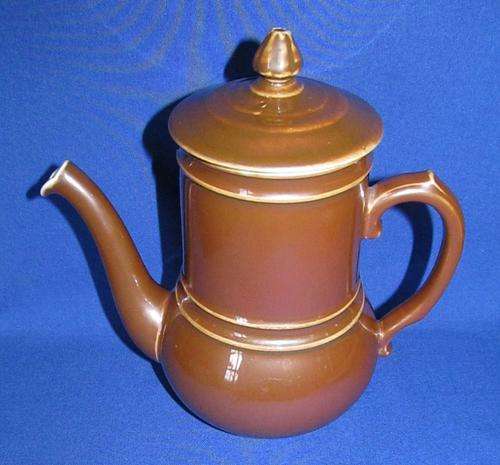 Pillivuyt Pilvite French Porcelain Chocolate Lustre Coffee Pot - R1 START!!!