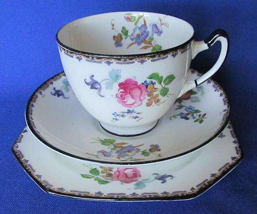 Art Deco Star Paragon Fine Bone China Trio - 1923-33