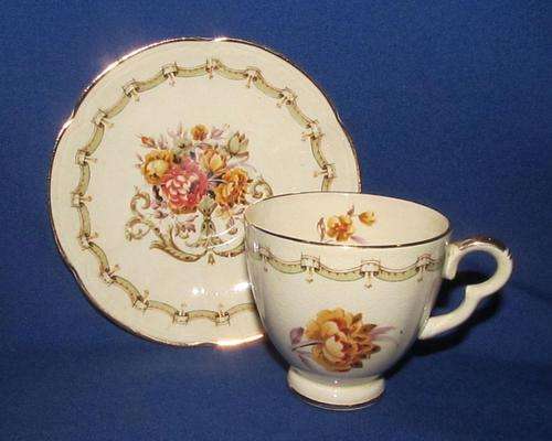 Crown Devon "Blenheim" Demitasse Duo