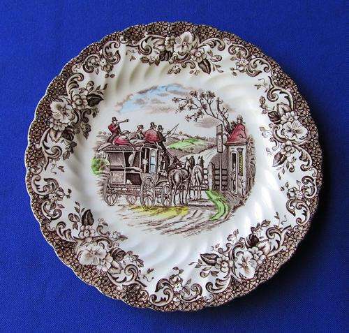Johnson Bros. Brown Multi Colour "Coaching Scenes" Side/Display Plate
