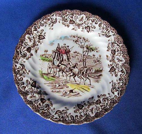 Johnson Bros. Brown Multi Colour "Coaching Scenes" Tea/Side Plate
