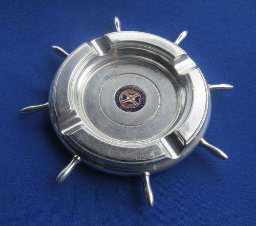 R.M.M.V Stirling Castle Ships Wheel Ashtray