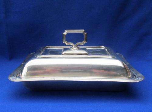 Antique Daniel & Arter EPNS Covered Entree Dish