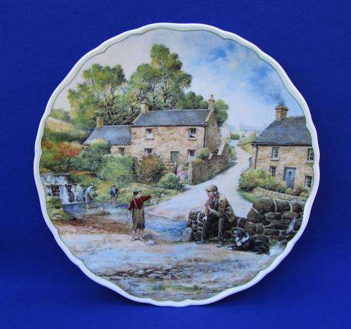 Royal Doulton Village Life Series - "The Young Fisherman" Rack/Display Plate - Signed By Artist