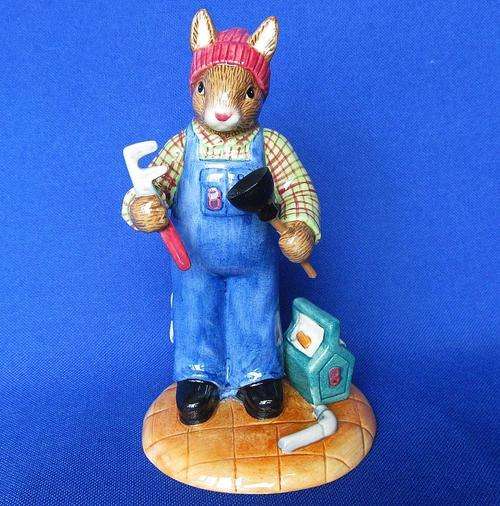 Royal Doulton "Plumber" Bunnykins DB 378 - Professions Collection