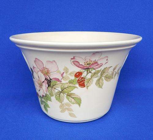 Portmeirion Flared Floral Pink Pot Plant Holder