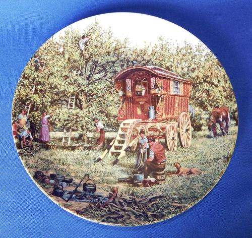 Wedgwood Danbury Mint "The Farm Year" Plate - September - Fruit Pickers by Michael Herring