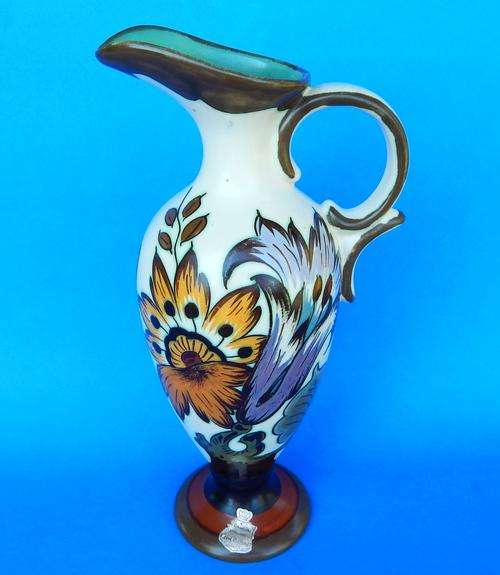 Koninklyk Plateelbakkerij Royal Zuid Holland "Dora" Gouda Jug Vase - "Little House" PZH Mark Signed