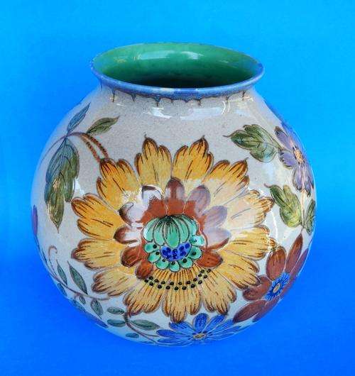 Gouda Holland "Siram" Vase - "Little House" PZH Mark