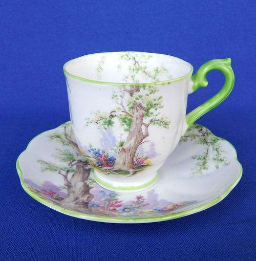 Royal Albert "Greenwood Tree" Coffee Duo