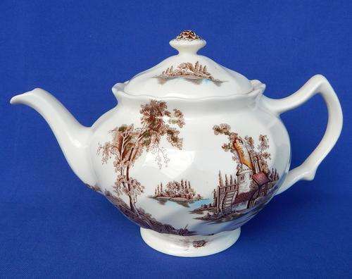 Johnson Bros. "The Old Mill" Teapot