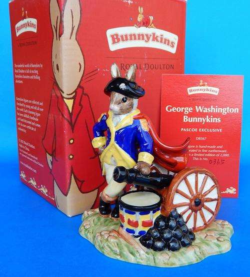 Royal Doulton "George Washington" Bunnykins DB 367 - Limited Edition - American Heritage Collection