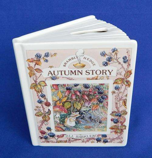 Royal Doulton Brambly Hedge Seasons Money Box/Savings Book - "Autumn Story" - Jill Barklem
