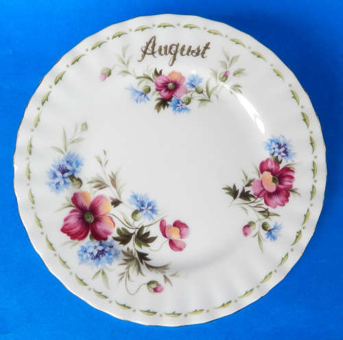 Royal Albert Flower Of The Month Tea/Side Plate - August - Poppy - Made In England