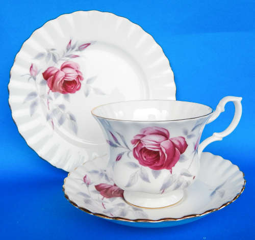 Royal Albert Un-Named " Rose " Pattern #371 Trio - Made In England
