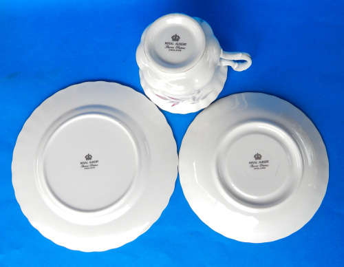 Royal Albert Un-Named " Rose " Pattern #371 Trio - Made In England