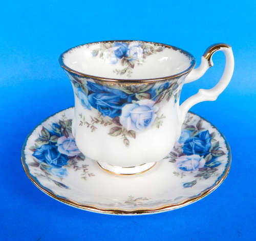 Royal Albert " Moonlight Rose " Coffee Duo - Made In England