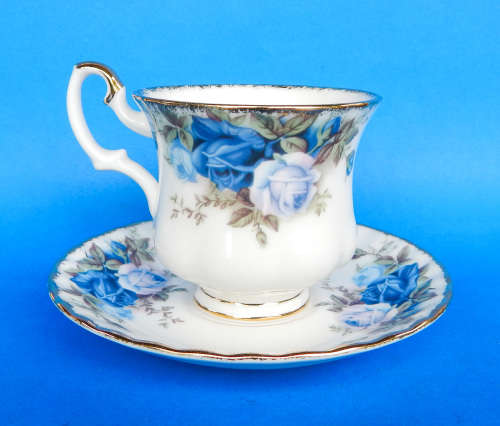 Royal Albert " Moonlight Rose " Coffee Duo - Made In England