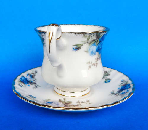 Royal Albert " Moonlight Rose " Coffee Duo - Made In England