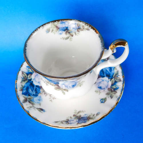 Royal Albert " Moonlight Rose " Coffee Duo - Made In England