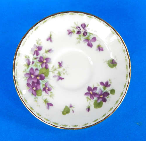 Royal Albert Flower Of The Month MINIATURE Duo - February - Violets - Made In England
