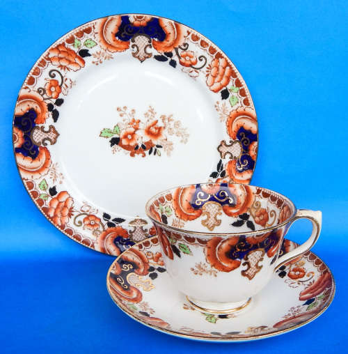Royal Albert Crown China " Gladiola " Trio - 1927-1935 - Made In England