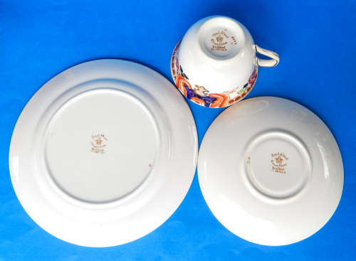 Royal Albert Crown China " Gladiola " Trio - 1927-1935 - Made In England
