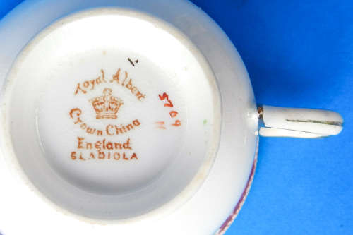 Royal Albert Crown China " Gladiola " Trio - 1927-1935 - Made In England
