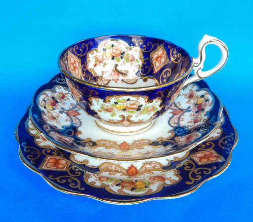 Royal Albert Crown China  " DERBY " Trio With DORIS Shaped Cup -1925-1927 - Made In England