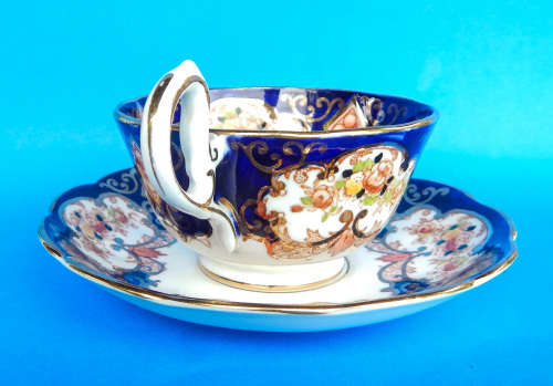 Royal Albert Crown China  " DERBY " Trio With DORIS Shaped Cup -1925-1927 - Made In England